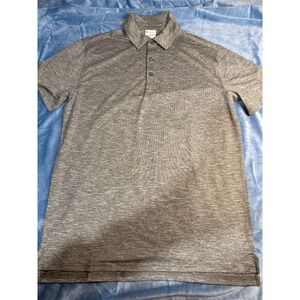 Champion Men's Collard Short Sleeve Shirt Grey New Size Small